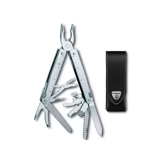 VICTORINOX NAVAJA SWISSTOOL CON FUNDA DE CUERO