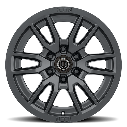 ICON ALLOYS VECTOR 6 SAT BLACK ARO 17" freeshipping - All Racing Perú