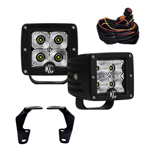 KC CUBO LED SERIE C3 SISTEMA DE 2 LUCES 24 W- TOYOTA 4RUNNER 10-20 freeshipping - All Racing Perú