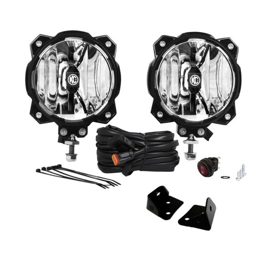 KC FARO LED PRO6 GRAVITY® DE 6 " SISTEMA DE 2 LUCES 20 W - JEEP JK 07-18 freeshipping - All Racing Perú