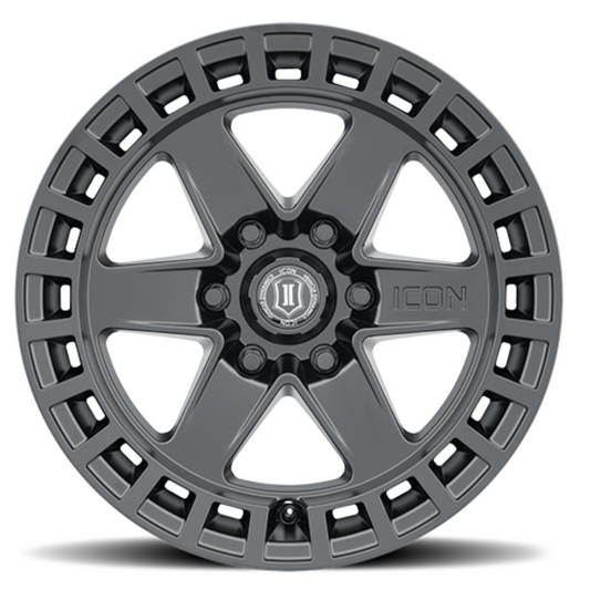 ICON ALLOYS RAIDER SATIN BLACK ARO 17"