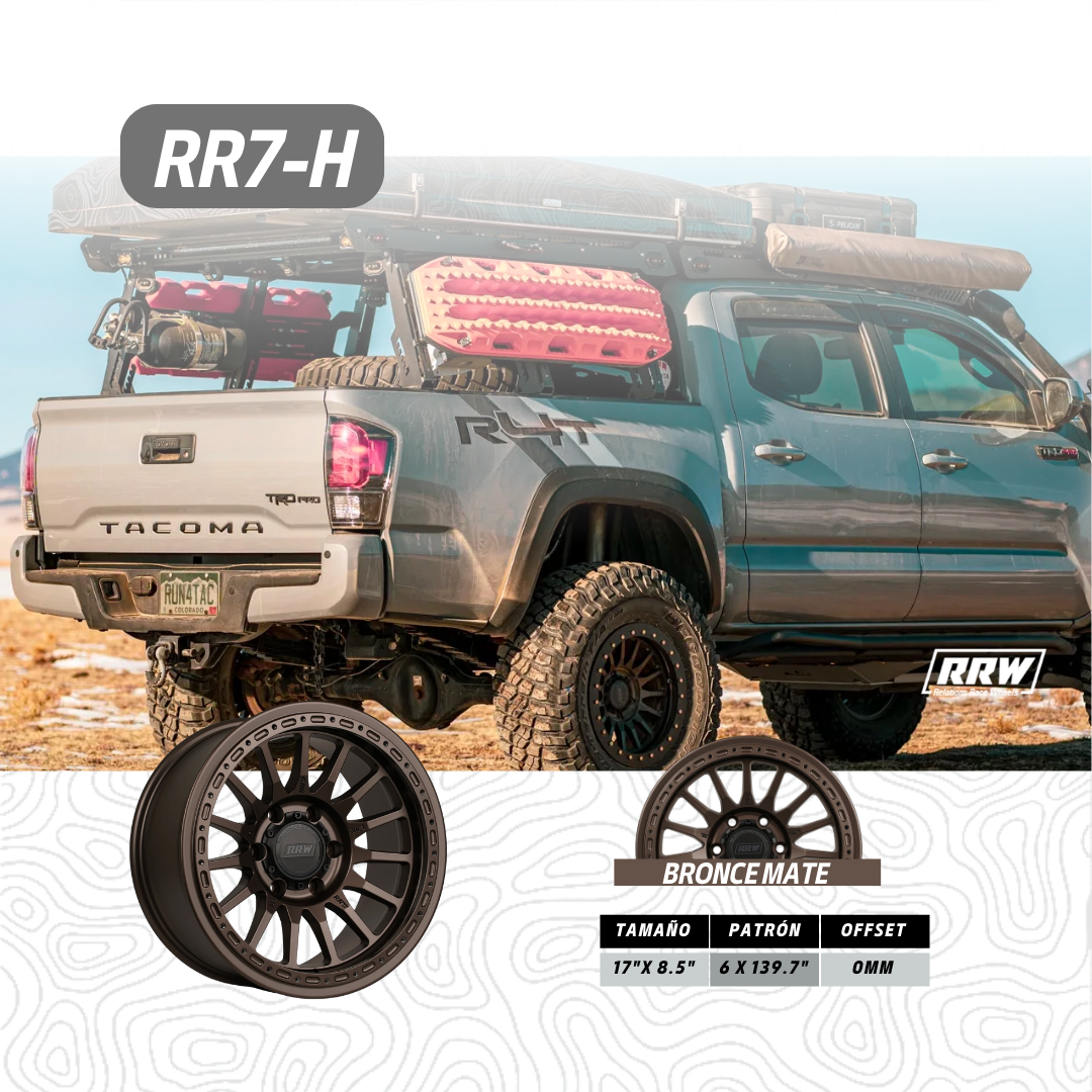 RRW WHEELS RR7-H BRONZE HYBRID BEADLOCK APLICA PARA TOYOTA / FORD / SI ...