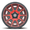 ICON ALLOYS VICTORY SATIN BLACK WITH RED TINT ARO 17" freeshipping - All Racing Perú