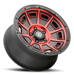 ICON ALLOYS VICTORY SATIN BLACK WITH RED TINT ARO 17" freeshipping - All Racing Perú