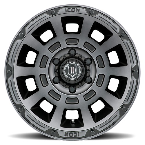 ICON ALLOYS THRUST /SMK SATIN BLACK ARO 17" freeshipping - All Racing Perú